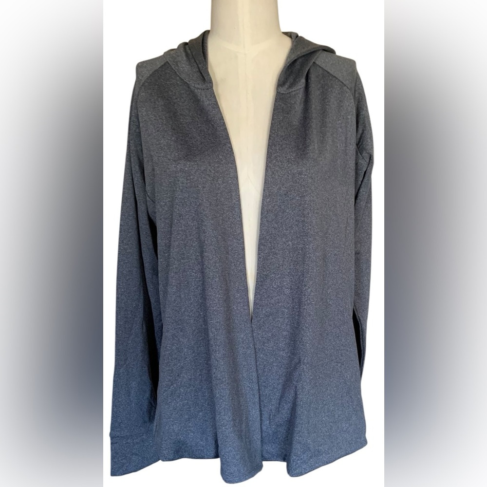 Noble Outfitters Med Quilted Performance Lightweight Open-Front Hooded Cardigan